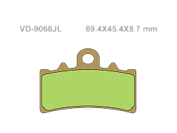 VESRAH Тормозные колодки VD-9068JL