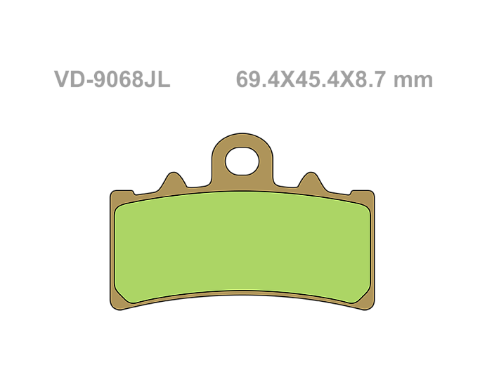VESRAH Тормозные колодки VD-9068JL