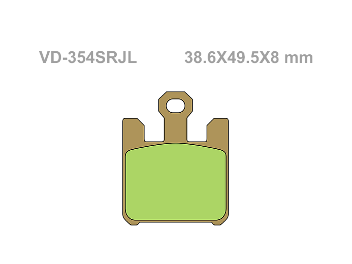 VESRAH Тормозные колодки VD-354SRJL