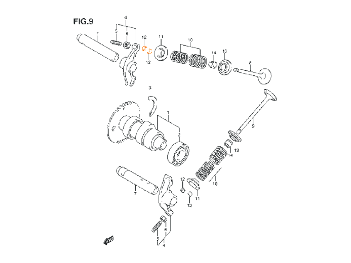 SUZUKI Сухарь клапана 12932-27A00