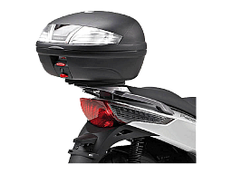 Кофр центральный KAPPA K46N MONOLOCK 46л красный отражатель