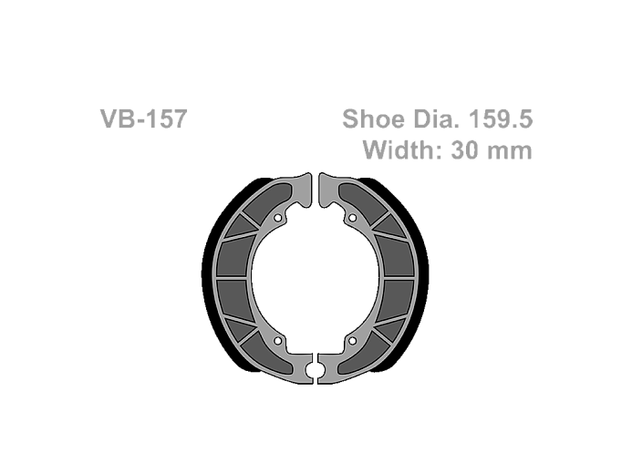 VESRAH   Тормозные колодки VB 157