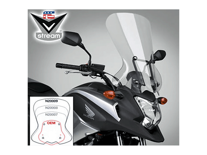 Ветровое стекло VSTREAM HONDA NC700X (47см). 26% тонировки