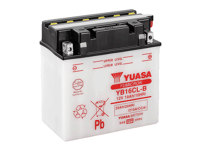 YUASA   Аккумулятор  YB16CL-B с электролитом