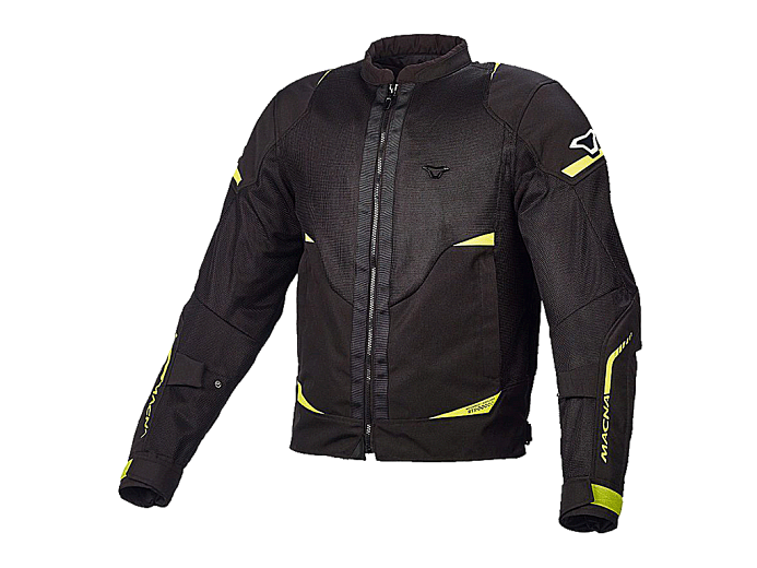 Мотокуртка MACNA HURRACAGE ткань черно-салатовая XS