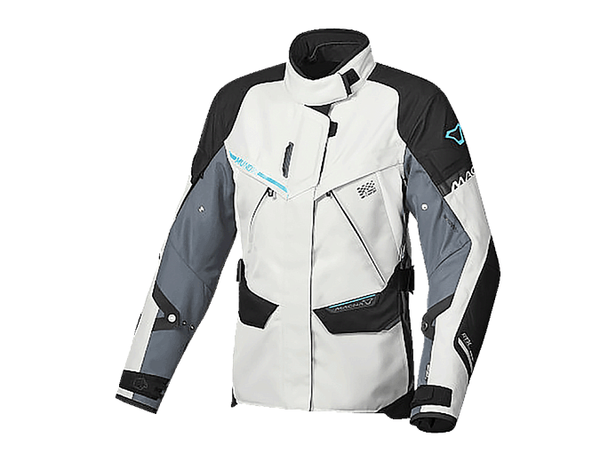Мотокуртка MACNA MUNDIAL ткань женская светло-серая M
