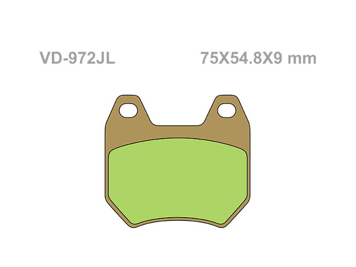 VESRAH Тормозные колодки VD-972JL