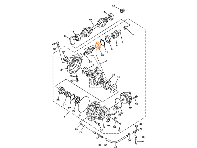 HISUN HS500ATV-2 Подшипник 6007 R 47117-115-0000