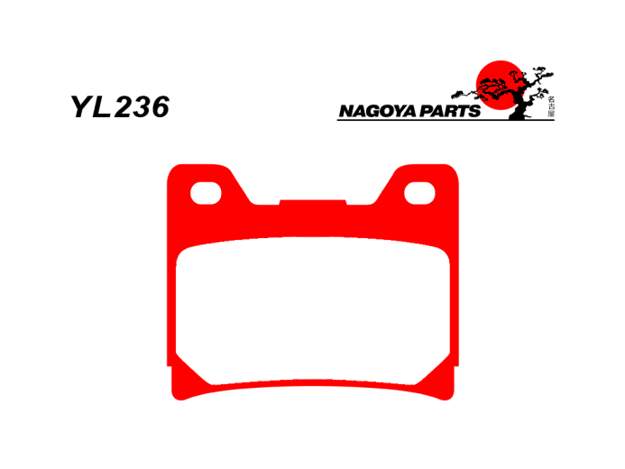 NAGOYA PARTS Тормозные колодки  YL236