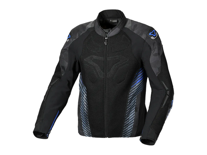 Мотокуртка MACNA NOVIC черно/сине/голубая M