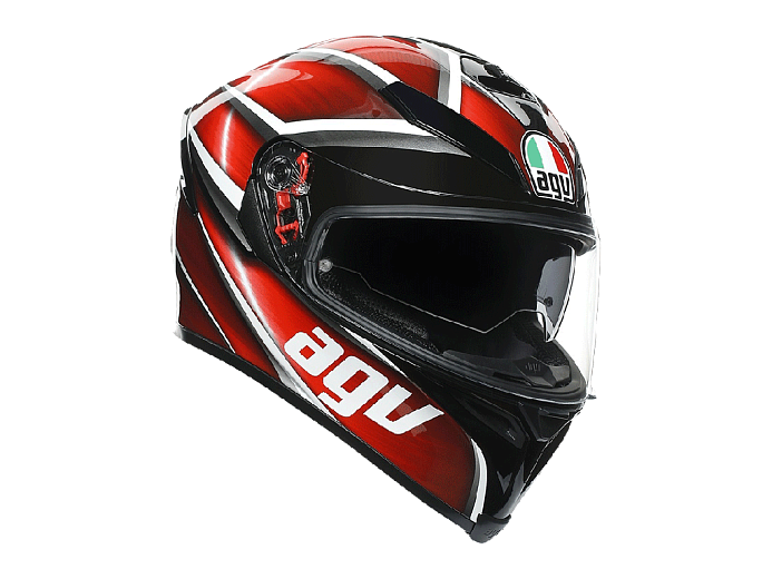 Мотошлем AGV K-5 S TEMPEST BLACK/RED XS