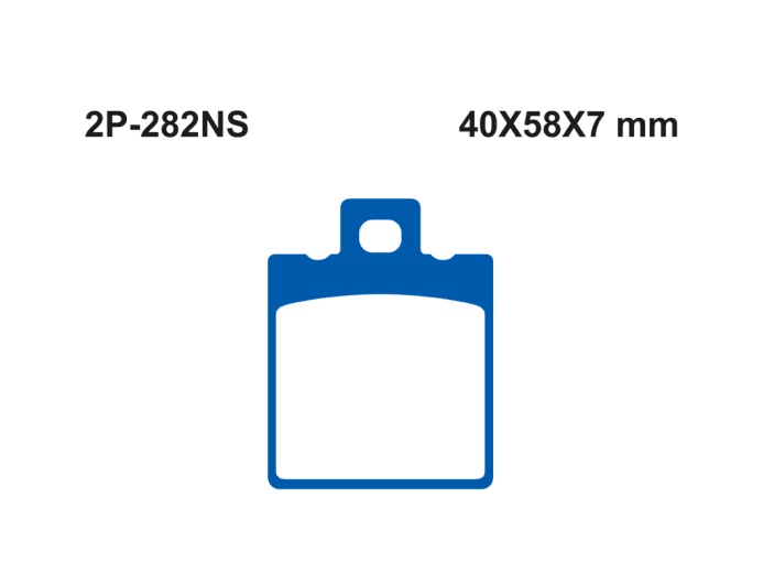 Тормозные колодки NISSIN 2P-282NS