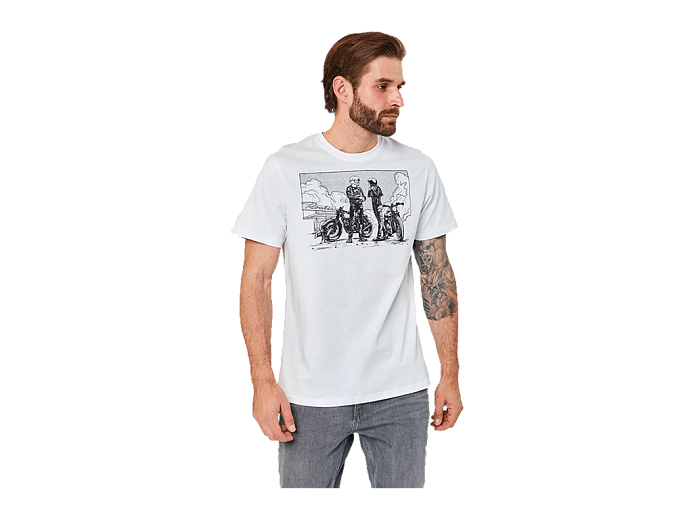 VolgaWear Футболка Caferacer communty белая L