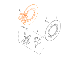 HISUN HS500ATV Супорт тормозной передний левый 44200-107-0000