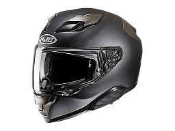 Мотошлем HJC F71 SEMI FLAT BLACK TITANIUM L