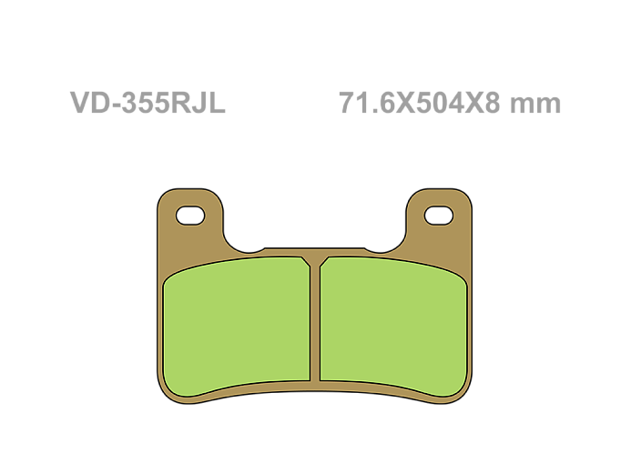 VESRAH Тормозные колодки VD-355RJL