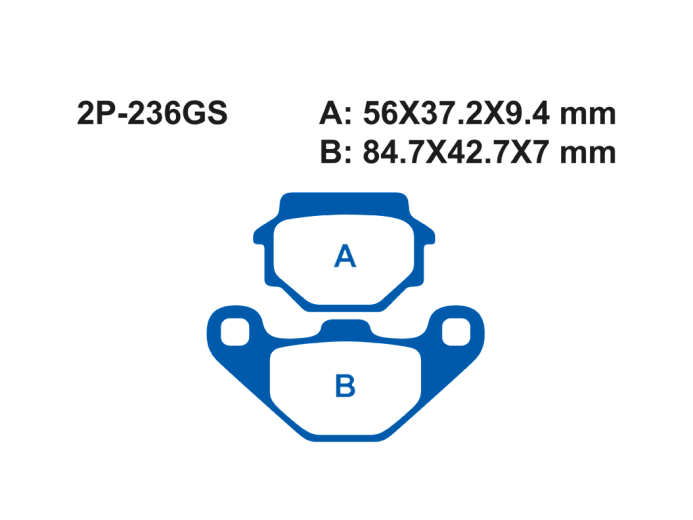 Тормозные колодки NISSIN 2P-236GS