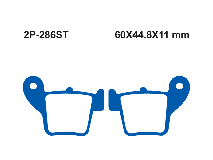 Тормозные колодки NISSIN 2P-286ST-MX