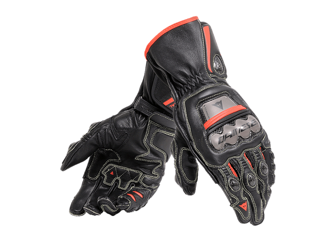 Мотоперчатки DAINESE FULL METAL 6 P75 BLACK/BLACK/FLUO-RED XL