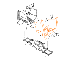 HISUN HS700ATV Пластик прав.подножки (TypeB)