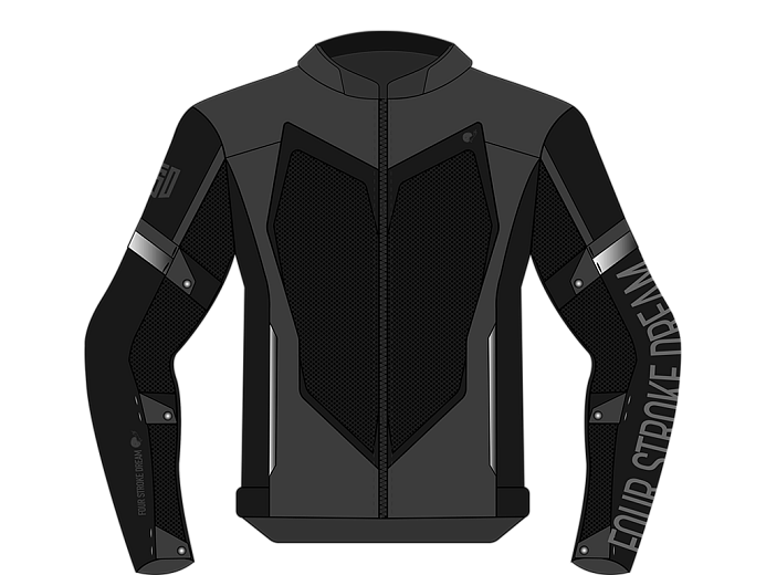 Мотокуртка ткань FSD JANO black M