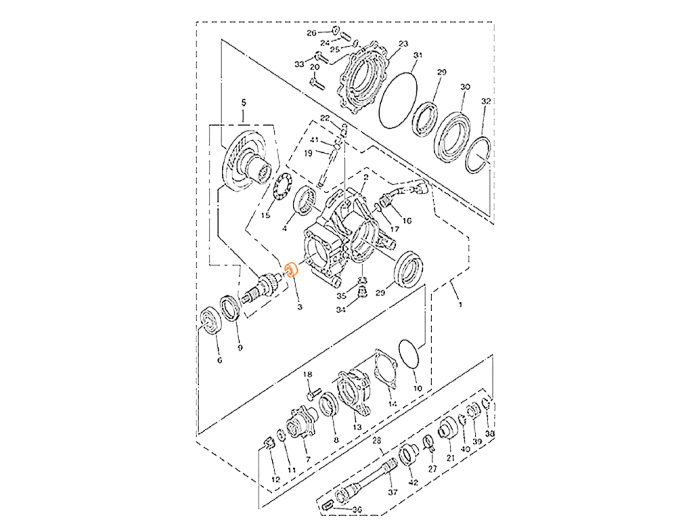 HISUN HS700ATV Подшипник игольчатый Hk223013