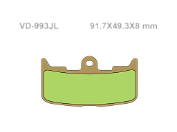 VESRAH Тормозные колодки VD-993JL