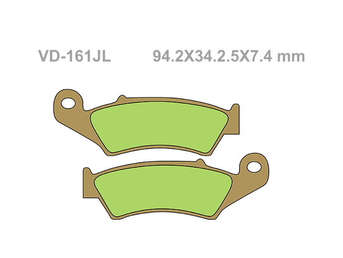 VESRAH Тормозные колодки VD-161JL