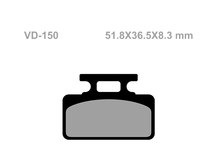 VESRAH Тормозные колодки VD 150