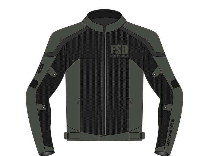 Мотокуртка ткань FSD JADE black/stone L