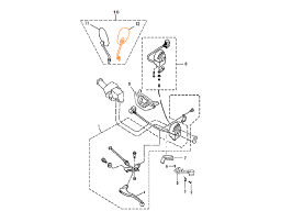 HISUN HS700ATV-4 C Emark Rearview Mirror (L)