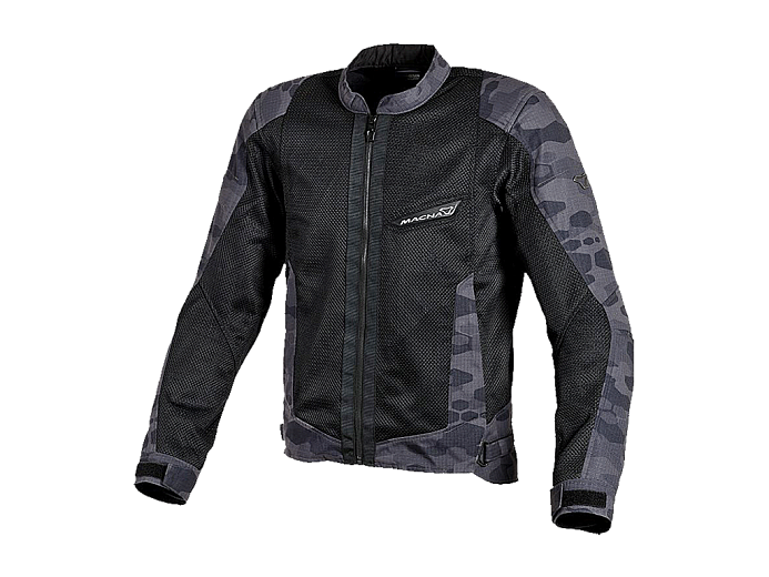 Мотокуртка MACNA VELOCITY ткань камуфляж черно-серая S