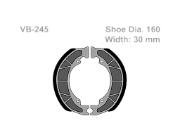 VESRAH   Тормозные колодки VB 245