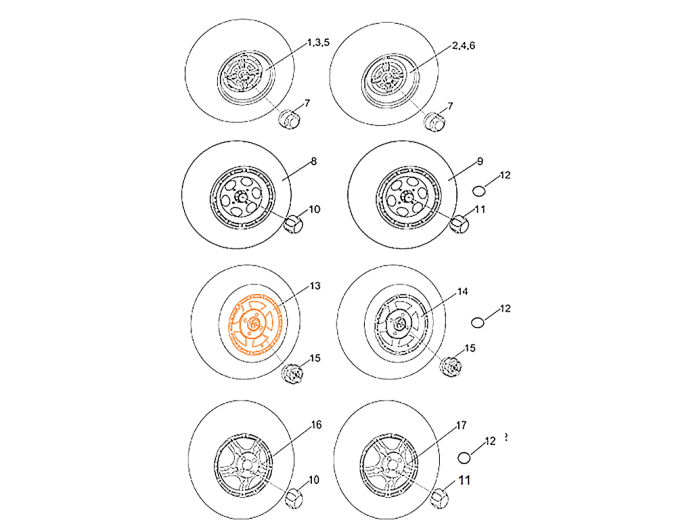 HISUN HS500ATV-4 Колёсный диск передний 41120-115-1500