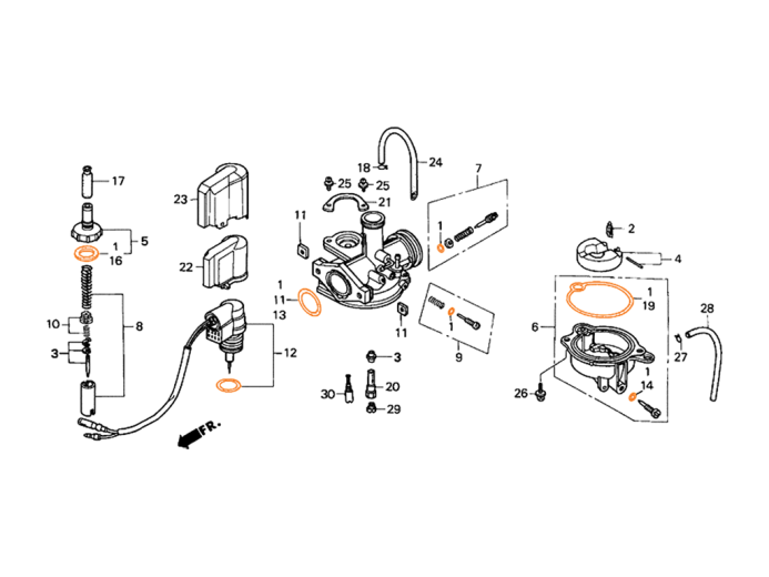 HONDA Прокладка 16010-GAZ-980