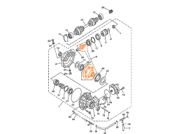 HISUN HS500ATV-2 Привод ведомых шестерен в сборе 47103-115-0000