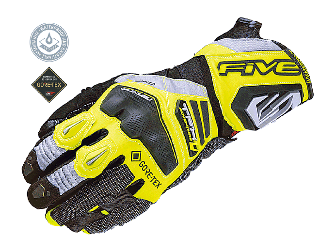 Мотоперчатки FIVE TFX1 GTX fluoyellow/grey 9/M
