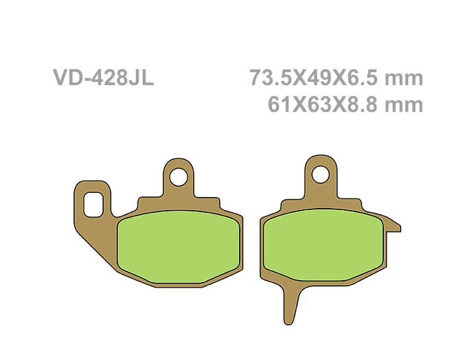 VESRAH Тормозные колодки VD-428JL