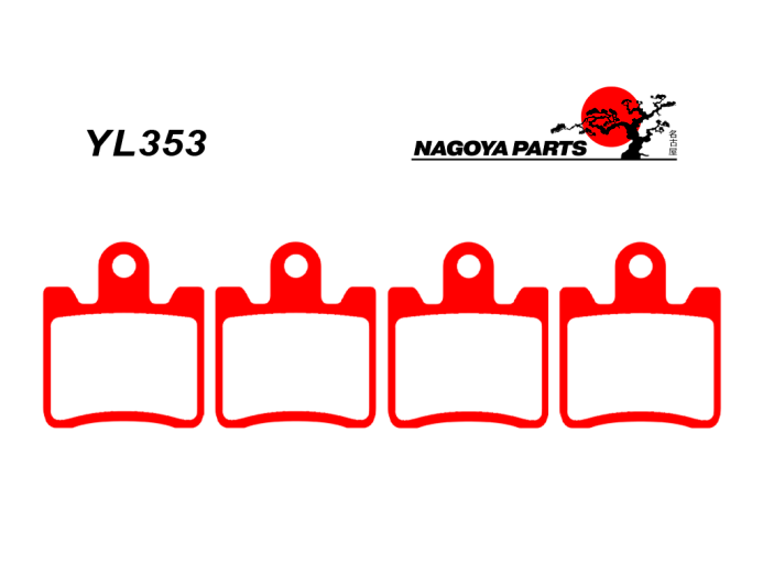 NAGOYA PARTS Тормозные колодки  YL353