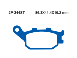 Тормозные колодки NISSIN 2P-244ST