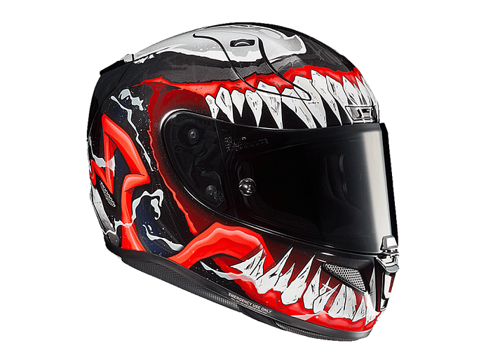 Мотошлем HJC RPHA11 MARVEL MC1 VENOM 2 XXS