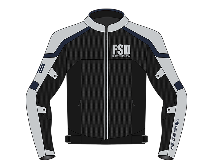 Мотокуртка ткань FSD JADE black/ice/blue M