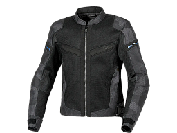 Мотокуртка MACNA VELOTURA ткань серый камуфляж/черная L