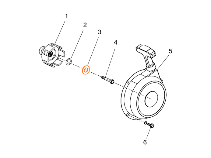 HISUN HS700ATV Втулка направляющая 90802-002-0000