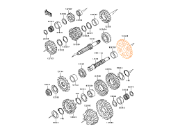 KAWASAKI Шестерня КПП 2 передача 13260-1379