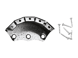 Металлическая накладка на носок для кроссовых ботинок FORMA