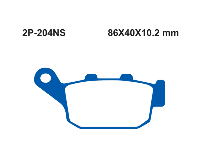 Тормозные колодки NISSIN 2P-204NS