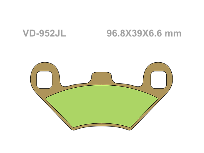 VESRAH Тормозные колодки VD-952JL