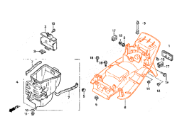 HONDA CB400 93-95 Заднее крыло  80110-MY9-000ZA