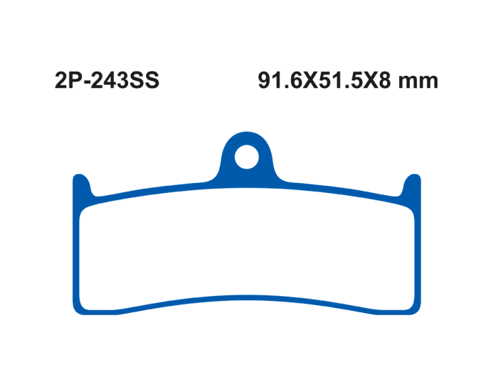 Тормозные колодки NISSIN 2P-243SS